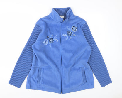 Reflect Women's Blue Basic Jacket L/XL Full Zip