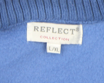 Reflect Women's Blue Basic Jacket L/XL Full Zip