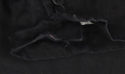 Bugatti Men's Black Cotton Blazer, Size 44R (Est), Casual Wear