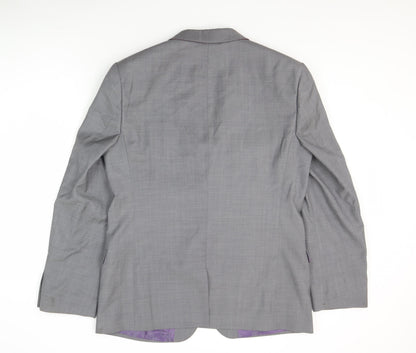 Mens UK Size 40 Ted Baker Regular Grey Suit Jacket