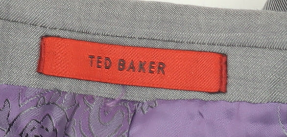 Mens UK Size 40 Ted Baker Regular Grey Suit Jacket