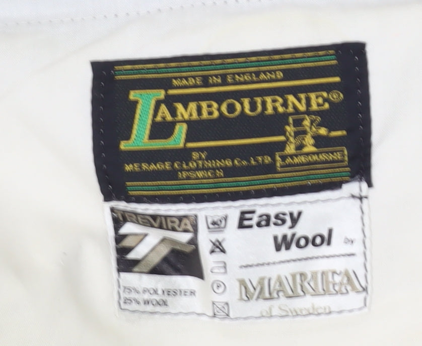 Lambourne Men's Black Dress Pants, Size 32, Formal