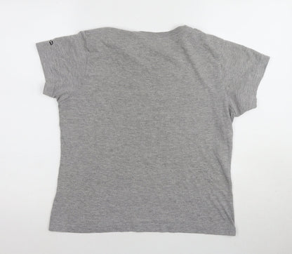 Womens UK Size M adidas Grey Basic T-Shirt