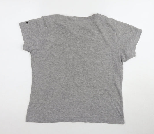 Womens UK Size M adidas Grey Basic T-Shirt