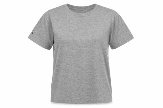 Front view of Adidas Women's Grey Basic T-Shirt M
