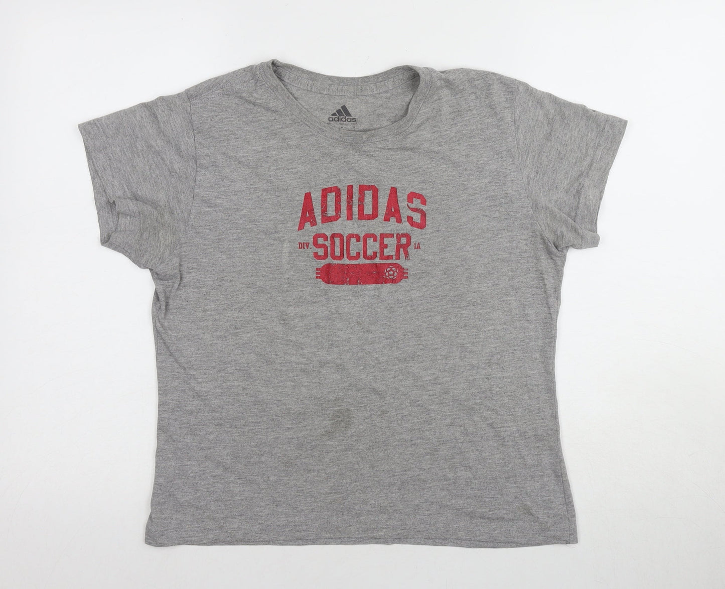 Womens UK Size M adidas Grey Basic T-Shirt
