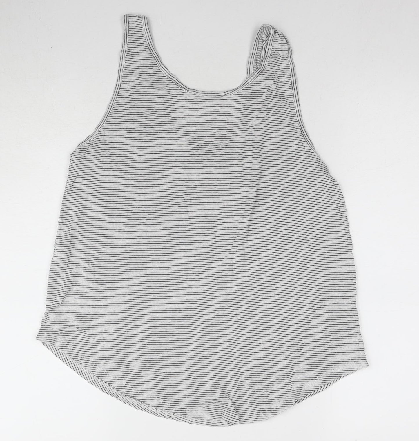 Womens UK Size L Pieces Grey Basic Tank