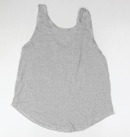 Womens UK Size L Pieces Grey Basic Tank
