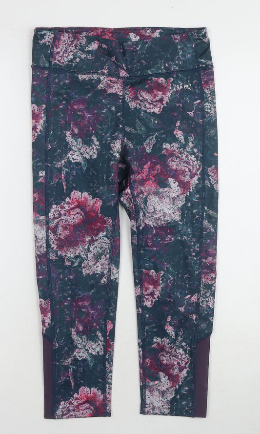 USA Pro Women's Multicoloured Leggings Size 8