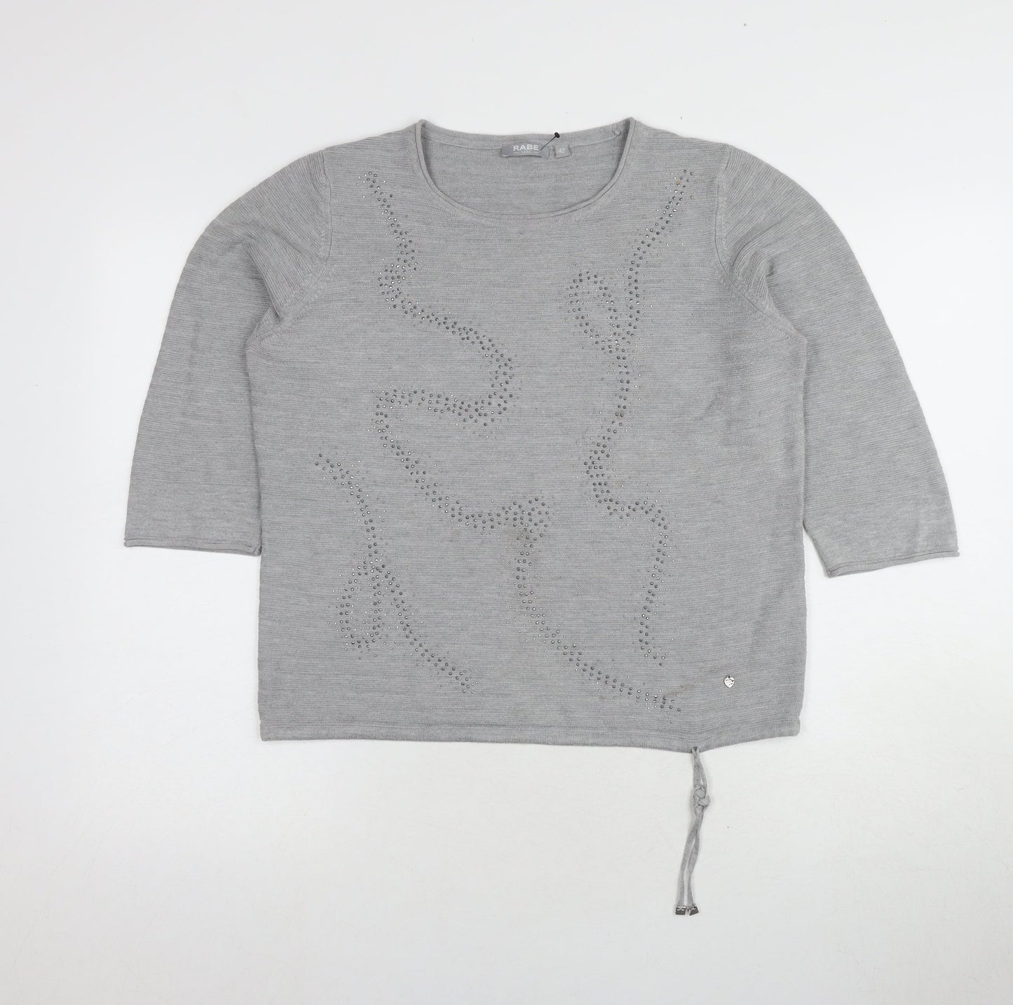 Womens UK Size 14 Rabe Grey Pullover Jumper