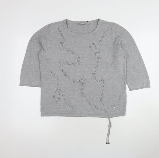 Womens UK Size 14 Rabe Grey Pullover Jumper