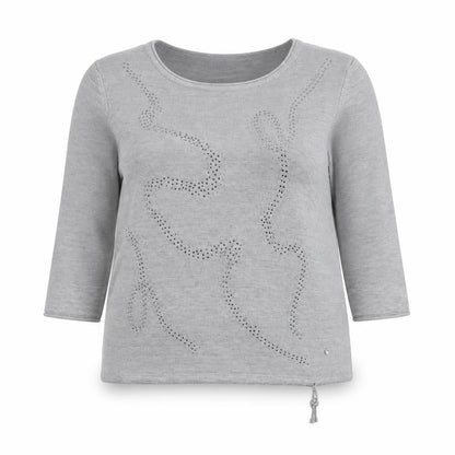 Womens UK Size 14 Rabe Grey Pullover Jumper
