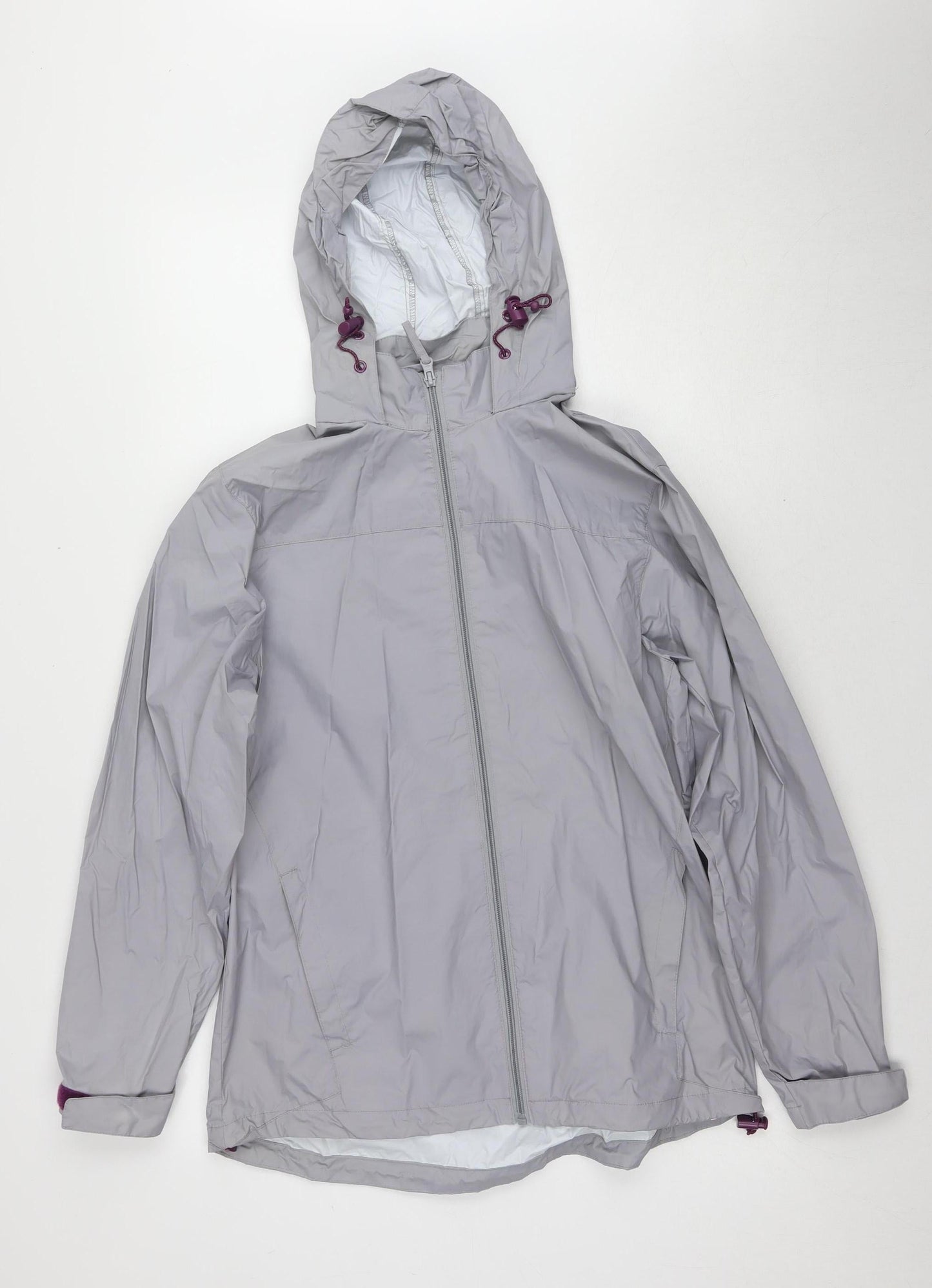 Womens UK Size 10 Mountain Warehouse Grey Rain Coat