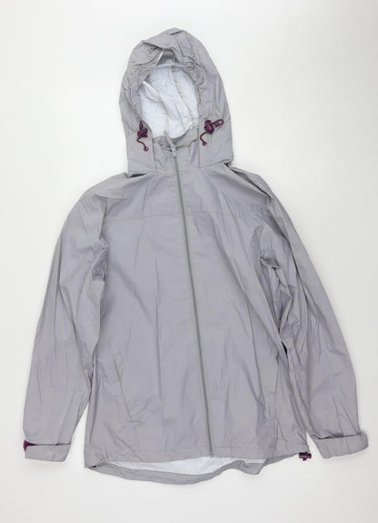 Womens UK Size 10 Mountain Warehouse Grey Rain Coat