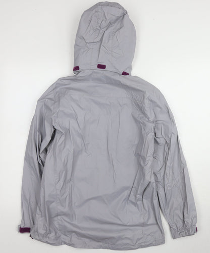 Womens UK Size 10 Mountain Warehouse Grey Rain Coat
