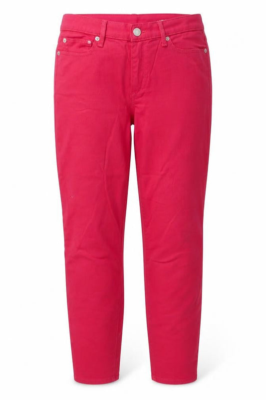 Womens UK Size 10 Gap Regular Fit Skinny Pink Jeans