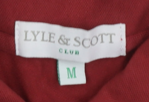 Lyle & Scott Men’s Red Medium Short Sleeve Polo