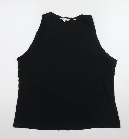 Womens UK Size 18 Yessica Black Basic Tank