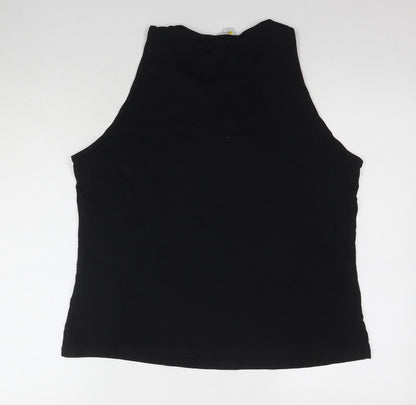 Womens UK Size 18 Yessica Black Basic Tank