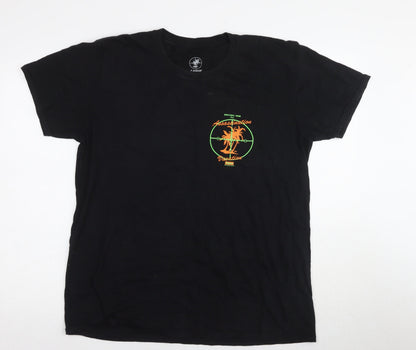 Graphic Tour T-Shirt, Black, L, Men/Teens, Short Sleeve