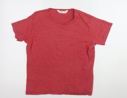 Womens UK Size M EWM Red Basic T-Shirt