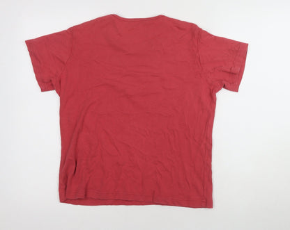 Womens UK Size M EWM Red Basic T-Shirt