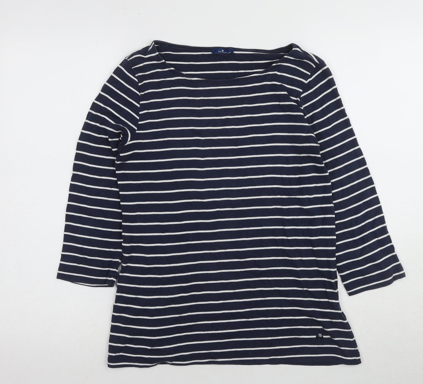 Womens UK Size L TOM TAILOR Blue Basic T-Shirt