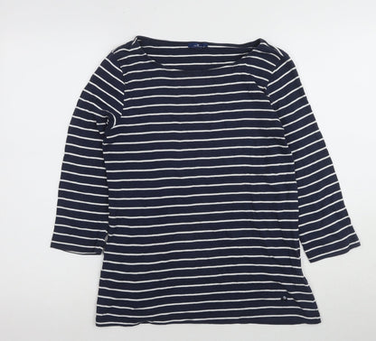 Womens UK Size L TOM TAILOR Blue Basic T-Shirt