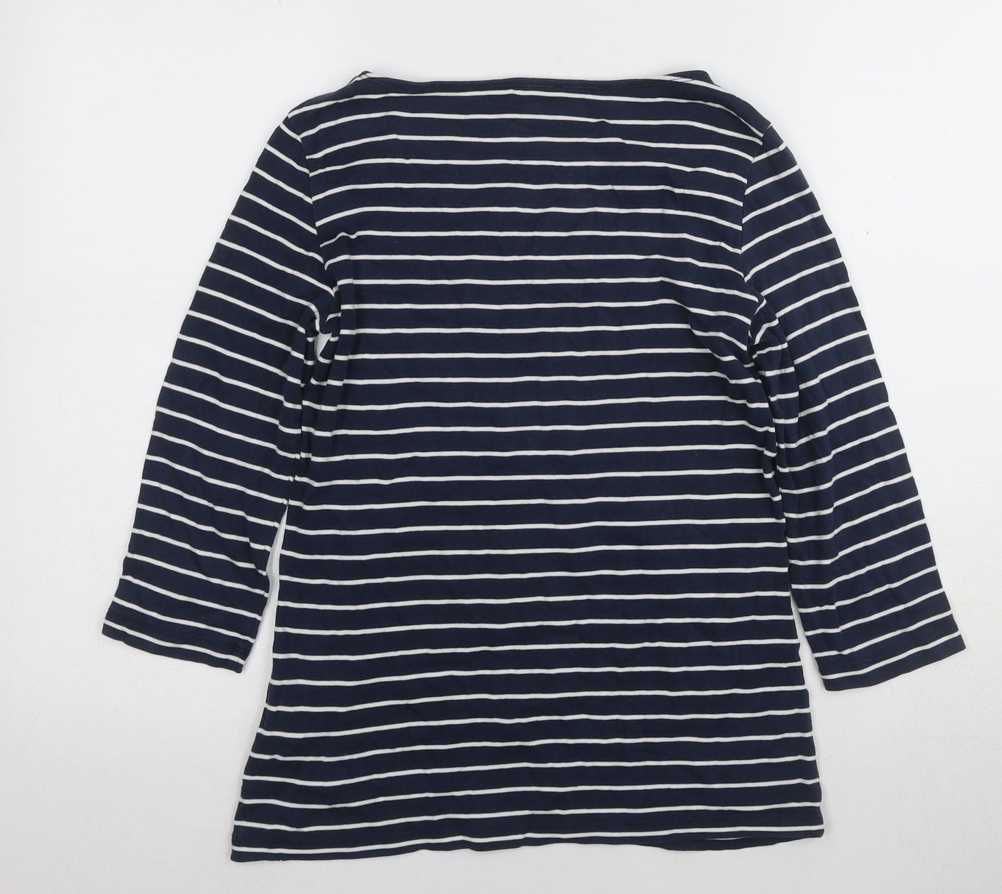 Womens UK Size L TOM TAILOR Blue Basic T-Shirt