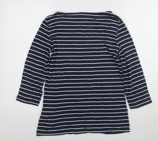 Womens UK Size L TOM TAILOR Blue Basic T-Shirt