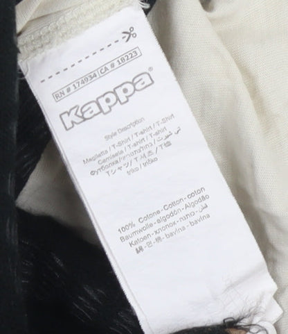 Kappa Men's Beige Graphic Print Large T-Shirt