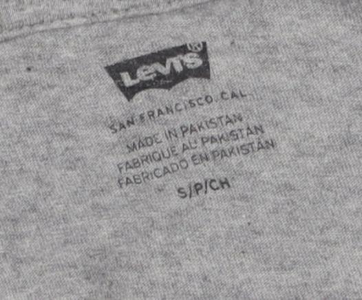 Levi's Men's Grey S Logo Graphic T-Shirt