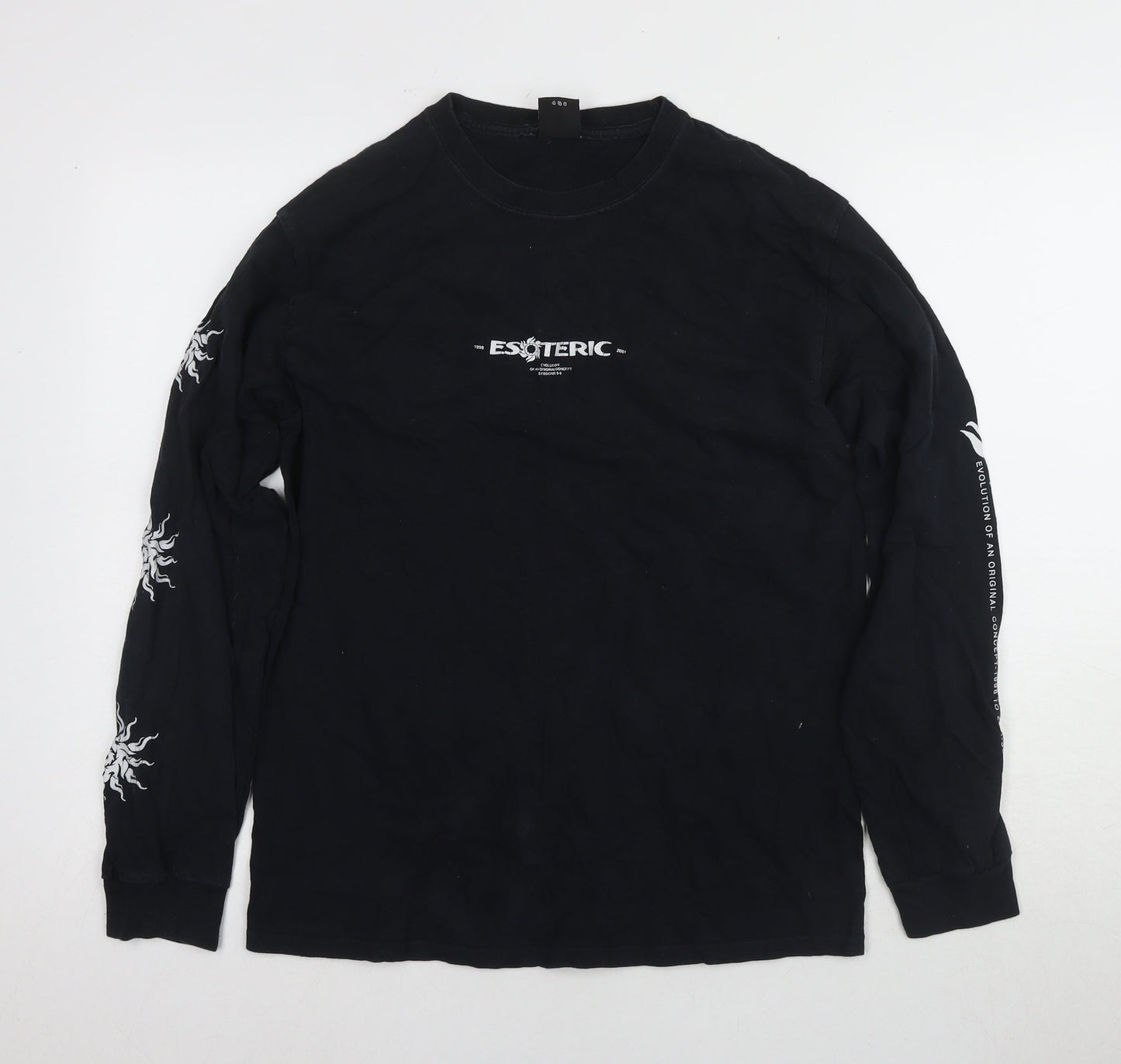 Urban Outfitters Men's Black Long Sleeve Music Tee