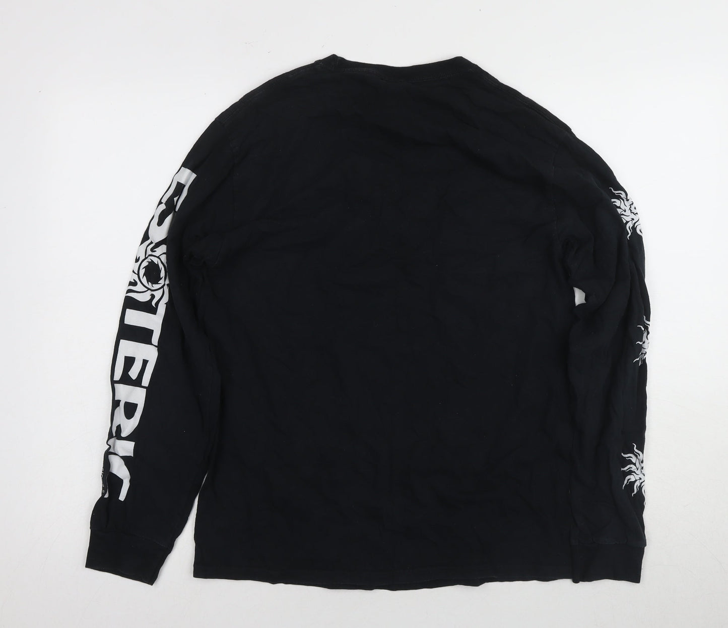 Urban Outfitters Men's Black Long Sleeve Music Tee