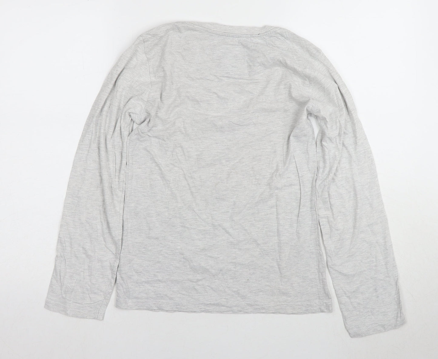 Disney Women's Grey Stitch Long Sleeve Pyjama Top
