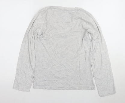 Disney Women's Grey Stitch Long Sleeve Pyjama Top