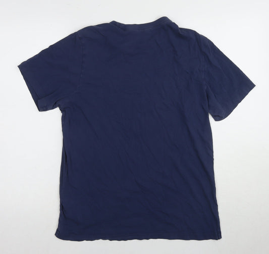 Nike Men's Blue Crew Neck Short Sleeve T-Shirt M