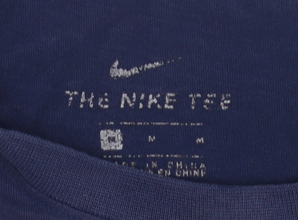 Nike Men's Blue Crew Neck Short Sleeve T-Shirt M