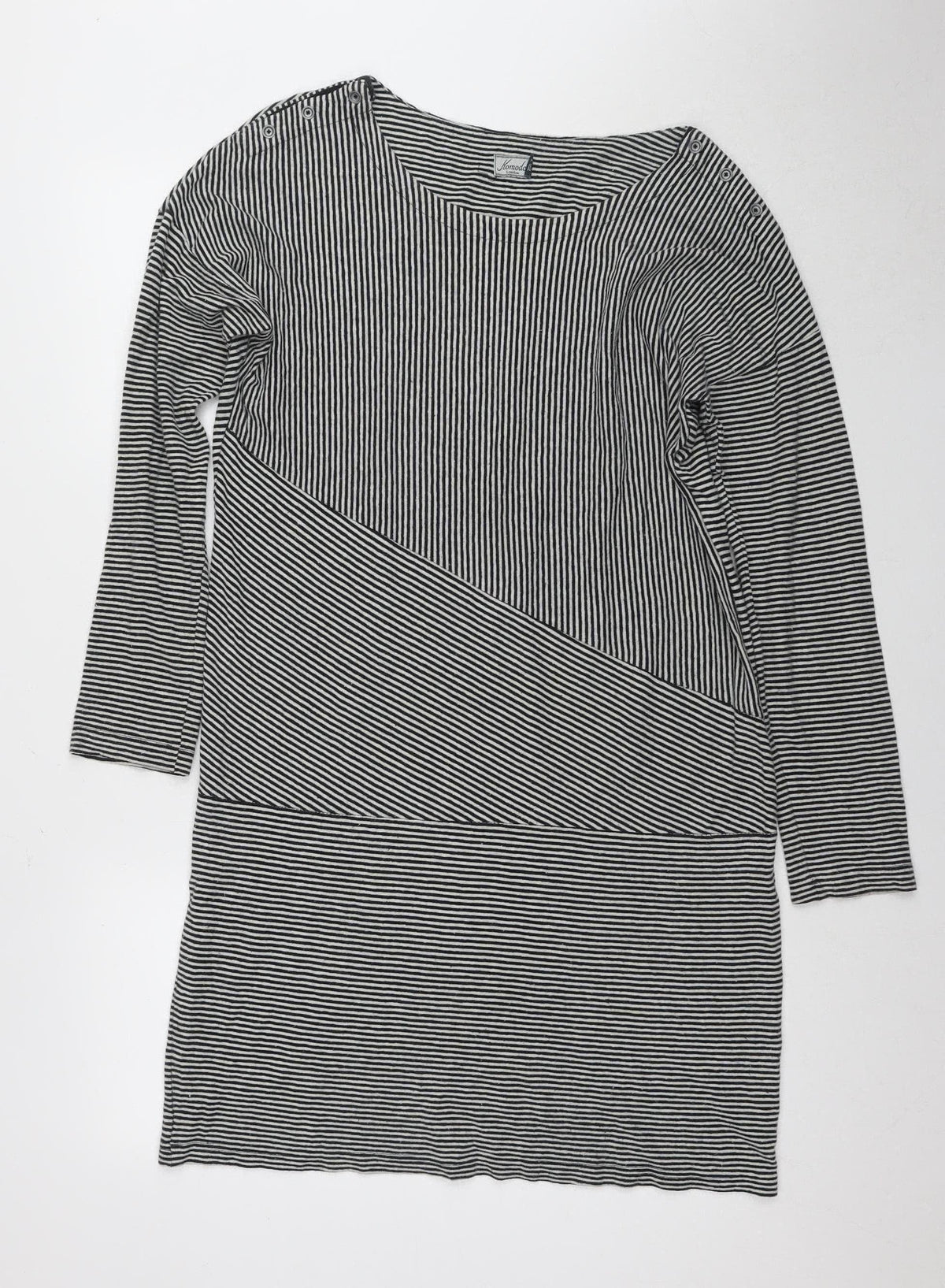 Komodo Women's Black Striped Shift Dress