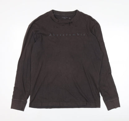 Abercrombie & Fitch Brown Men's Long Sleeve T-Shirt S