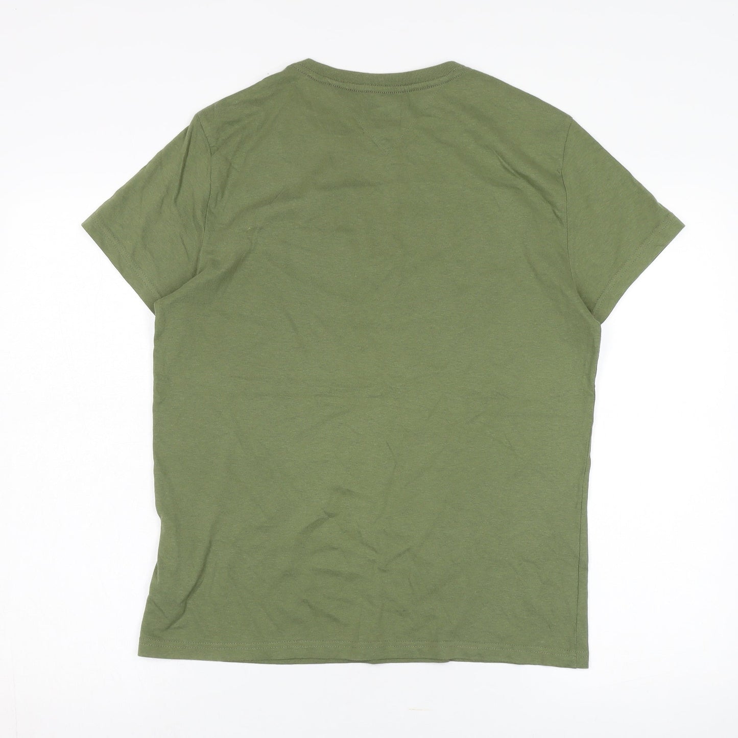 Unisex Adults UK Size S Tommy Hilfiger Green Basic T-Shirt