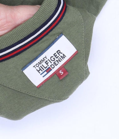 Unisex Adults UK Size S Tommy Hilfiger Green Basic T-Shirt