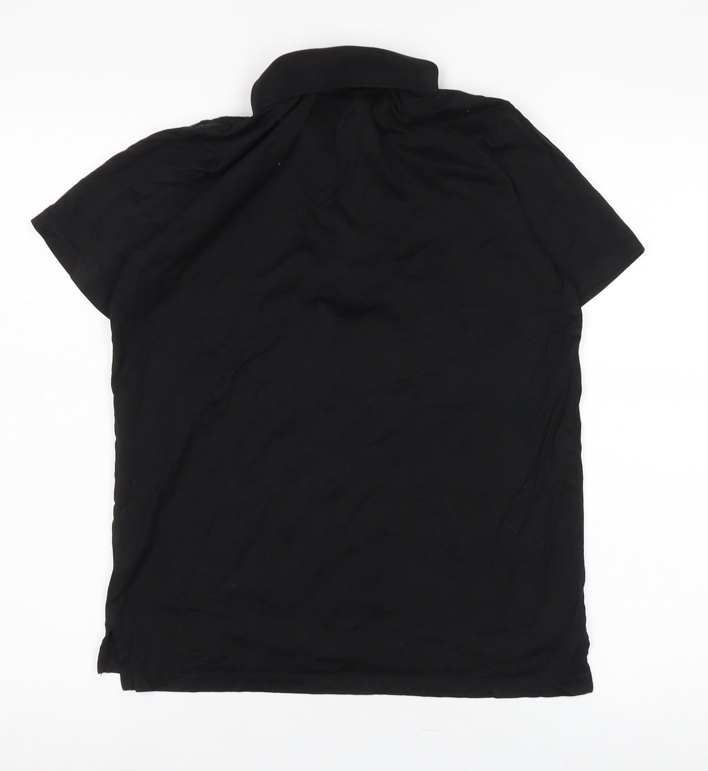 Hugo Men's Black Slim Fit Zip Polo XS