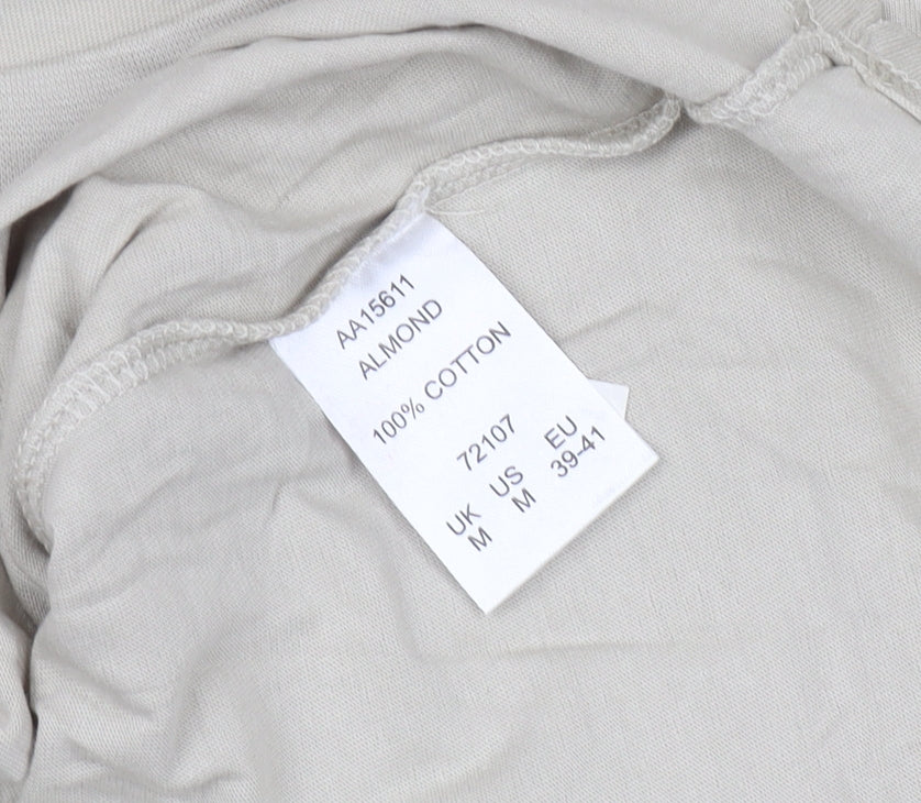 Mens UK Size M Cotton Traders Beige  T-Shirt