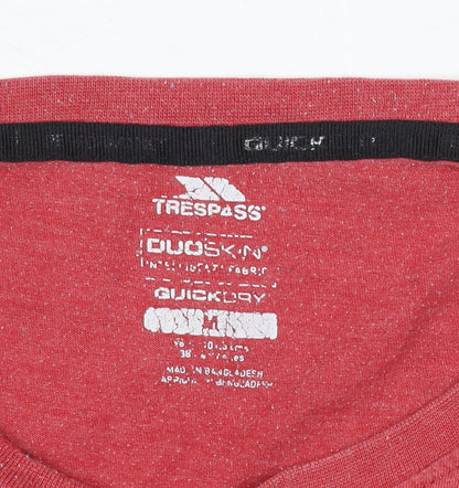 Trespass Men's Red Graphic Travel T-Shirt, Size M