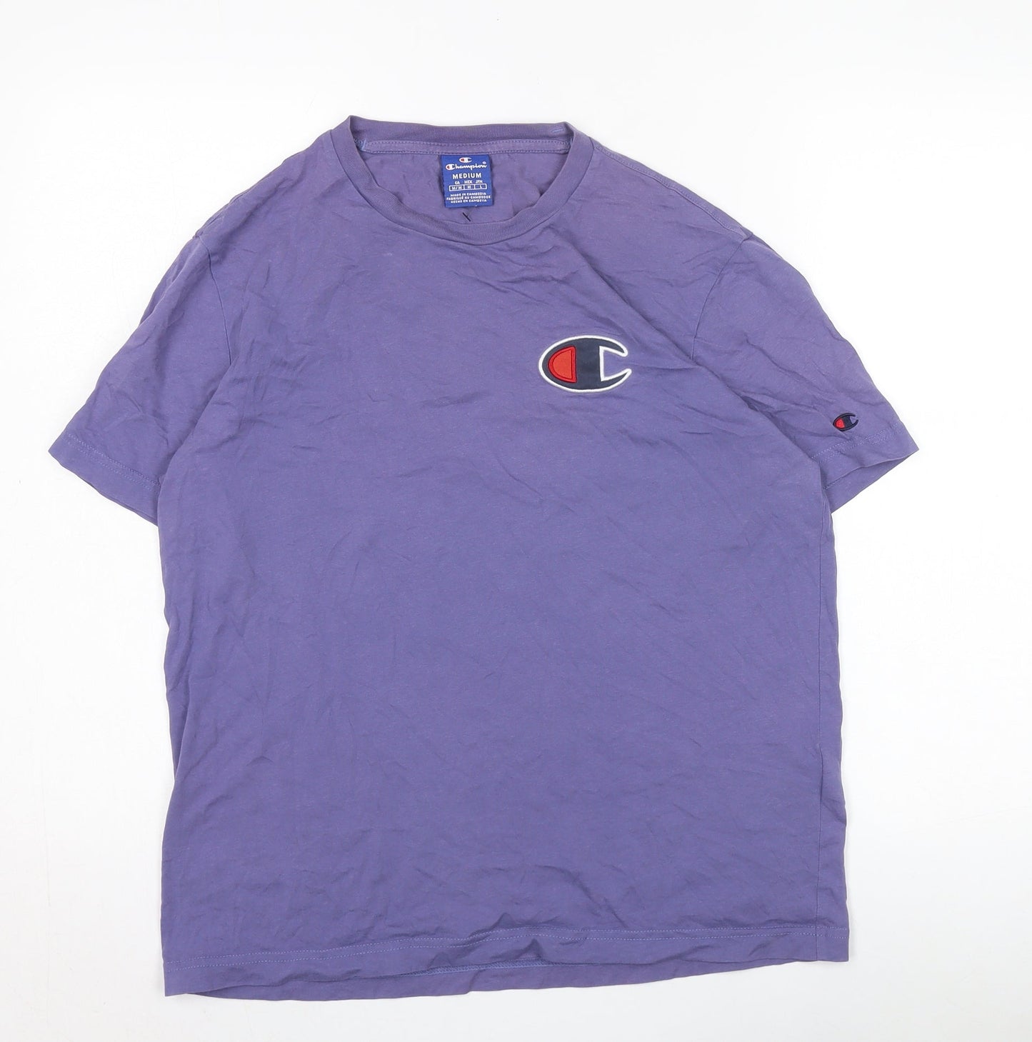 Mens UK Size M Champion Purple  T-Shirt