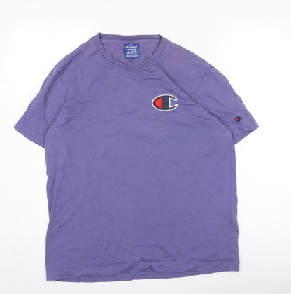Mens UK Size M Champion Purple  T-Shirt