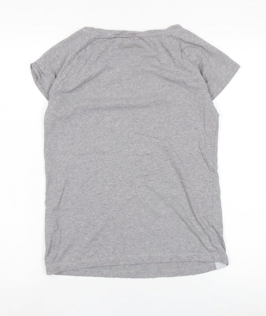 Womens UK Size S Reebok Grey Basic T-Shirt