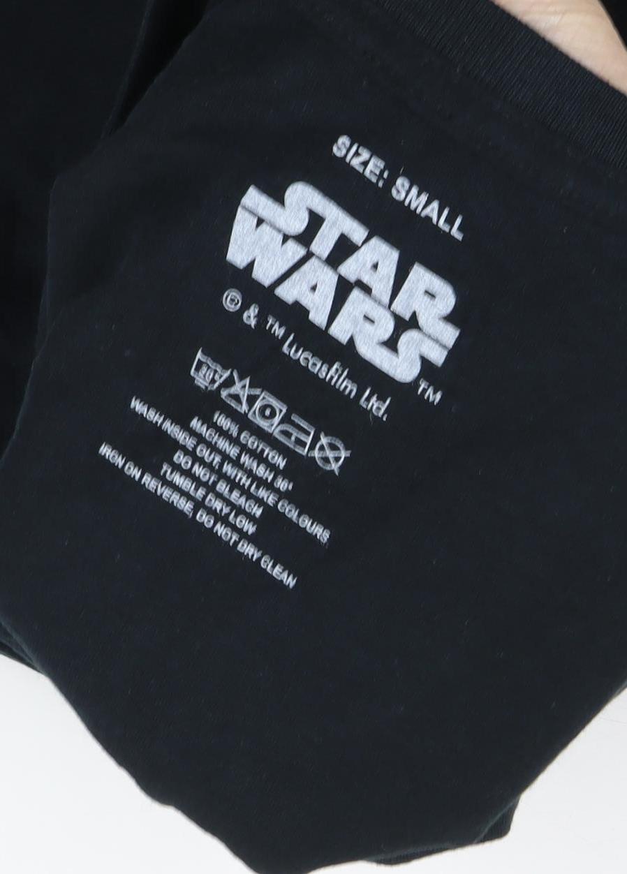 Star Wars Men’s Black T-Shirt Small Movie Graphic