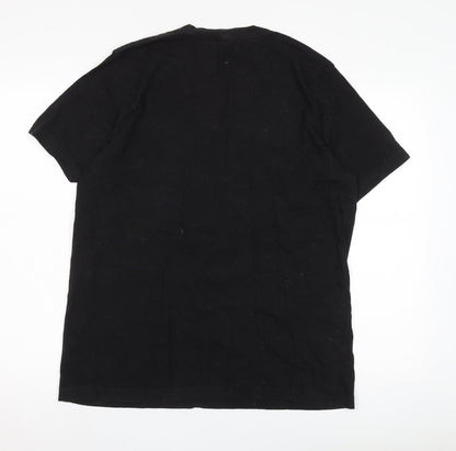 Mens UK Size L Bella + Canvas Black  T-Shirt